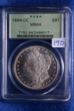 1884-CC MS64 PCGS Carson City Silver Morgan Dollar