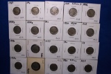 20- Buffalo Nickels, Various Dates