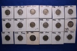 18- Various Date Buffalo Nickels