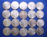 20- Morgan Silver Dollars, Various Dates