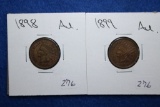 1898 & 1899 Indian Head Cents
