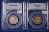 2- Standing Liberty Silver Quarters