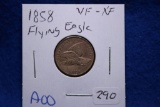 2- 1858 Flying Eagle Cents