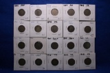 20- V Nickels, Different Dates