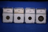 4- UNC Proof Coins