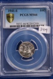 1941-S MS66, PCGS Silver Mercury Dime