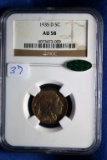 1935-D UA58, NGC Buffalo Indian Head Nickel 5C