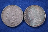 2- Morgan Silver Dollar Coins