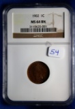 1902 MS54-BN, NGC, Indian Head Penny, Cent