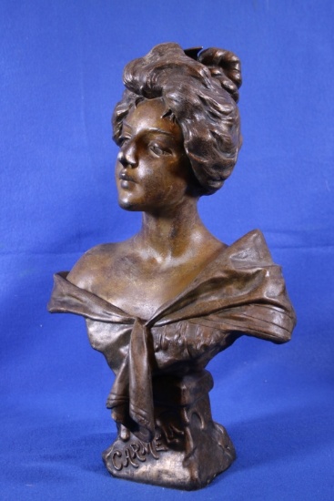 Metal Female Bust, Carmela