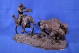 Bronze Buffalo Hunter