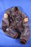 Leather Vanderburgh County Jacket w/Arm Patch