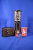 Trench Art Vase and Miscellaneous