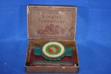 Simplex Toy Typewriter in Original Box