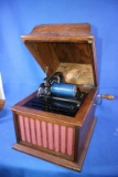 Oak Case Edison Record Player