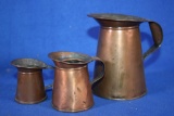 Three Small Copper Measures