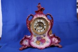 Large Royal Bonn China Mantel Clock