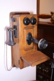 Oak Wall Telephone