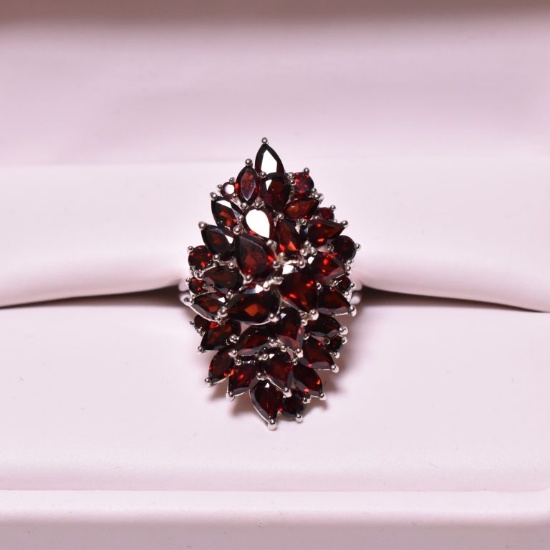 6.92 ct Genuine Garnet Estate Ring