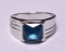 2.15 ct. Royal Blue Sapphire Mens Ring