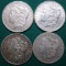 4 U.S. Morgan Silver Dollars