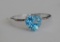 Blue Topaz Sweetheart Ring