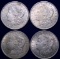 4 U.S. Morgan Silver Dollars