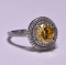 Canary Yellow Topaz Dinner Ring