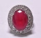 6.55 ct. Ruby Estate Ring