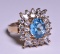 3.25 ct. Blue Topaz Dinner Ring