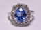 Oval Cut 3.78 ct. Tanzanite Estate Ring