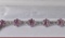 13 ct. Pink & White Sapphire Estate Bracelet