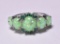 Green Opal & Emerald Dinner Ring