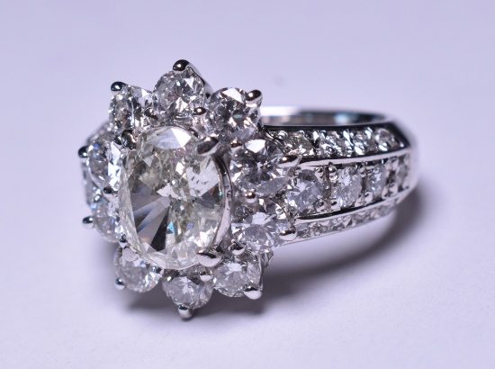 3.69 ct. Diamond Estate Ring in Platinum