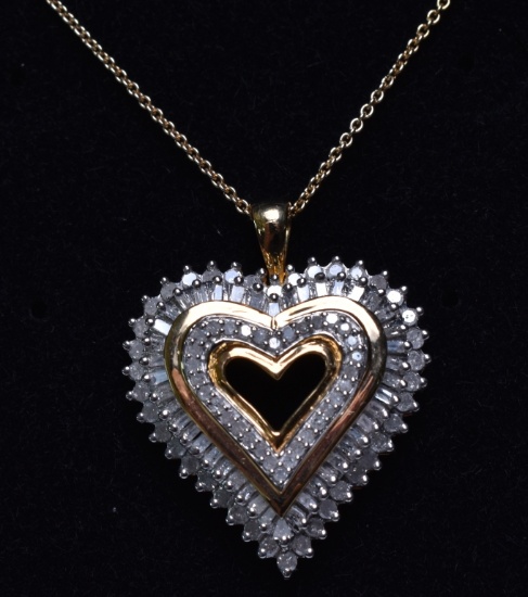 2 ct. Diamond Heart Necklace