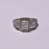 2.2 ct Radiant Cut Diamond Ring, 14kt WG