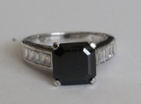 Square Cut Onyx Dinner Ring