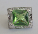 5 ct. Light Caribbean Emerald Ring