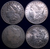 4 U.S. Morgan Silver Dollars