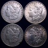 4 U.S. Morgan Silver Dollars