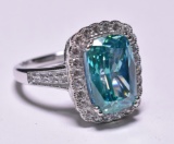 4 ct. Arctic Sapphire Estate Ring