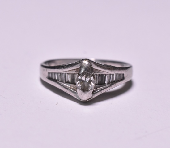 Platinum Marque Diamond Solitaire Ring