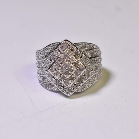 Rolex Style Diamond Estate Ring