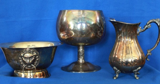 3 Pcs of Silver Plate