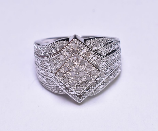 Rolex Style Diamond Estate Ring