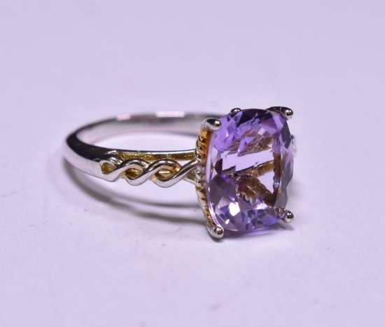 3.11 ct. amethyst dinner ring