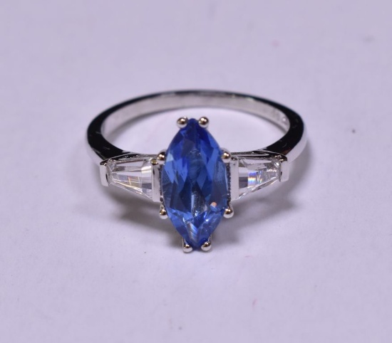 Designer tanzanite estate ring