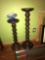 2 plant or candle stands