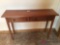 2 drawer wooden table