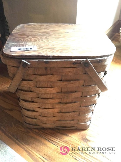 Vintage wooden pie safe basket